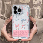 Compatible With Bow-shaped English Phone Cases - HAMZAKHANSTORE