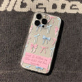 Compatible With Bow-shaped English Phone Cases - HAMZAKHANSTORE