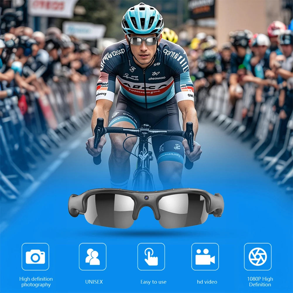Smart Camera Glasses Video Sunglasses WiFi 1080P HD Video Recording Camera Glasses for Car Cycling Driving Hiking Fishing - HAMZAKHANSTORE