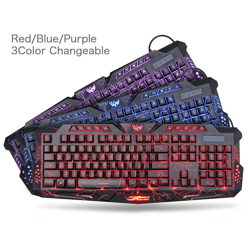 RGB Gaming Keyboard with LED Backlight & Mousepad | SA.