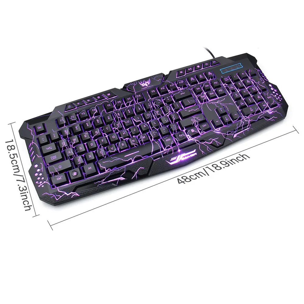 RGB Gaming Keyboard with LED Backlight & Mousepad | SA.