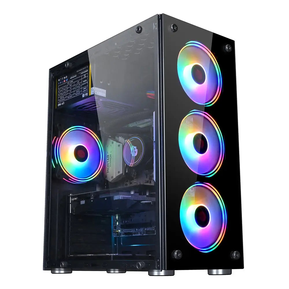 Aotesier Hot selling gamer desktop computer build in Win10 16GB Ram SSD 256G GTX 1050Ti Core E5-2650 processor new gaming pc - HAMZAKHANSTORE