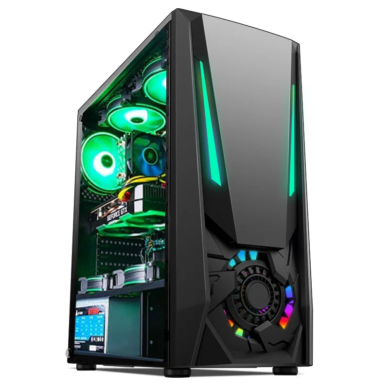 Aotesier Hot selling gamer desktop computer build in Win10 16GB Ram SSD 256G GTX 1050Ti Core E5-2650 processor new gaming pc - HAMZAKHANSTORE