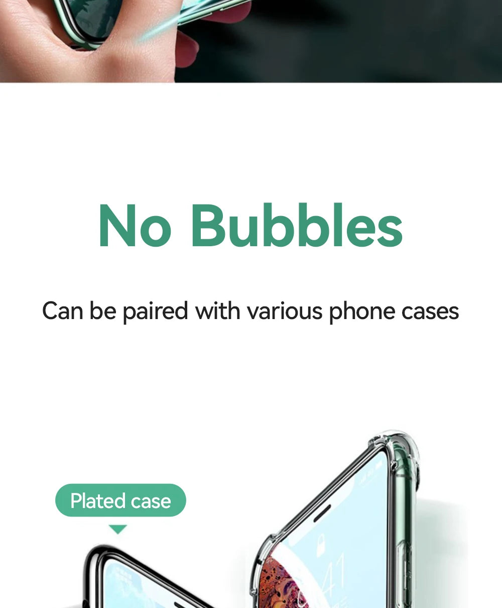 Joyroom 1/2/3pcs HD Glass Screen Protector for iPhone 16 15 14 13 12 11 Pro Max Full Screen Tempered Glass Protection for iPhone - HAMZAKHANSTORE