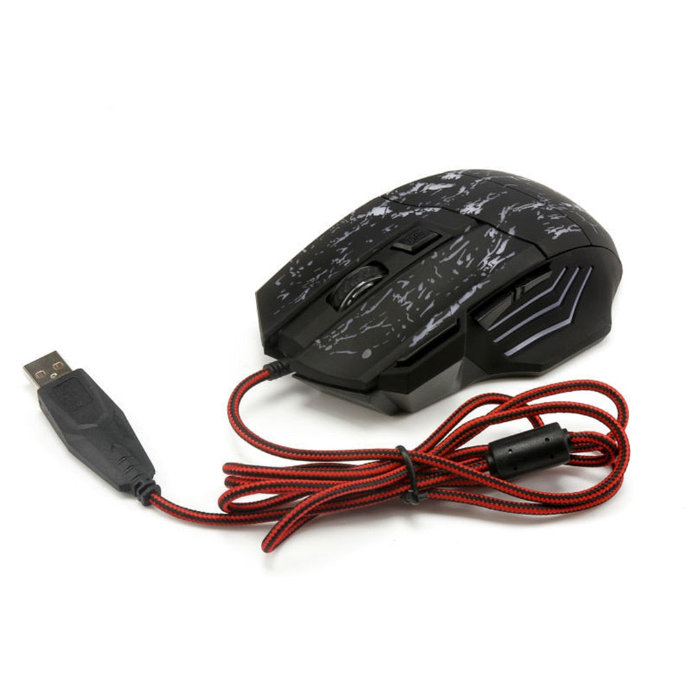 Gaming Mouse - RGB LED Wired USB Optical - HAMZAKHANSTORE