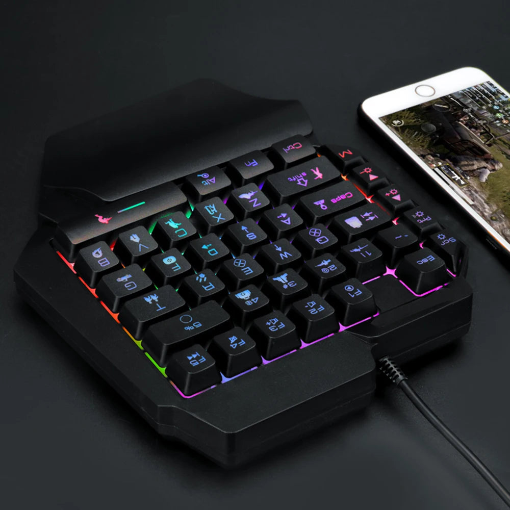 39-Key One-Hand Gaming Keypad - RGB Backlit.
