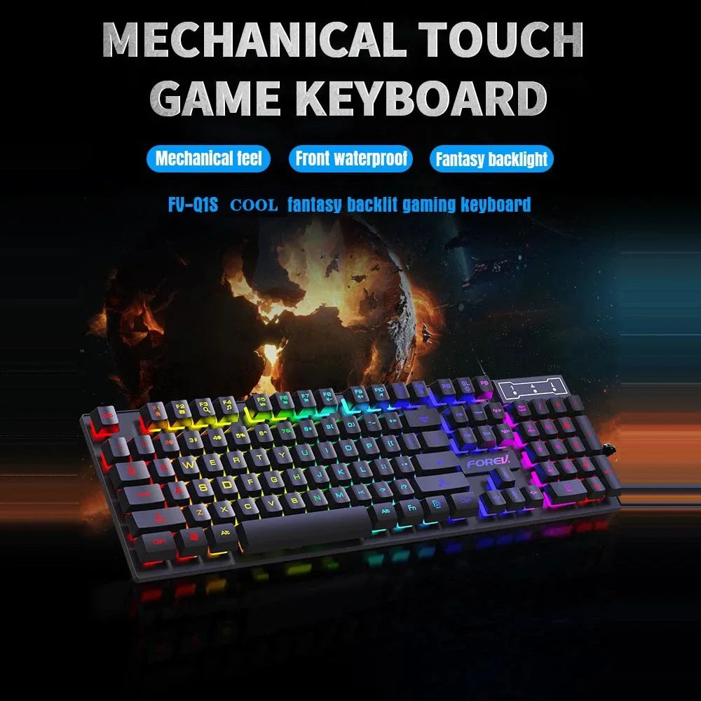 104 Key RGB Gaming Keyboard & Mouse Set.