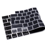 Silicone Keyboard Protector Cover - German Layout Designed Keyboards Black Skin for Macbook Pro14 M4 M3 M2 Pro16 Air13.6 Air15.3 - HAMZAKHANSTORE