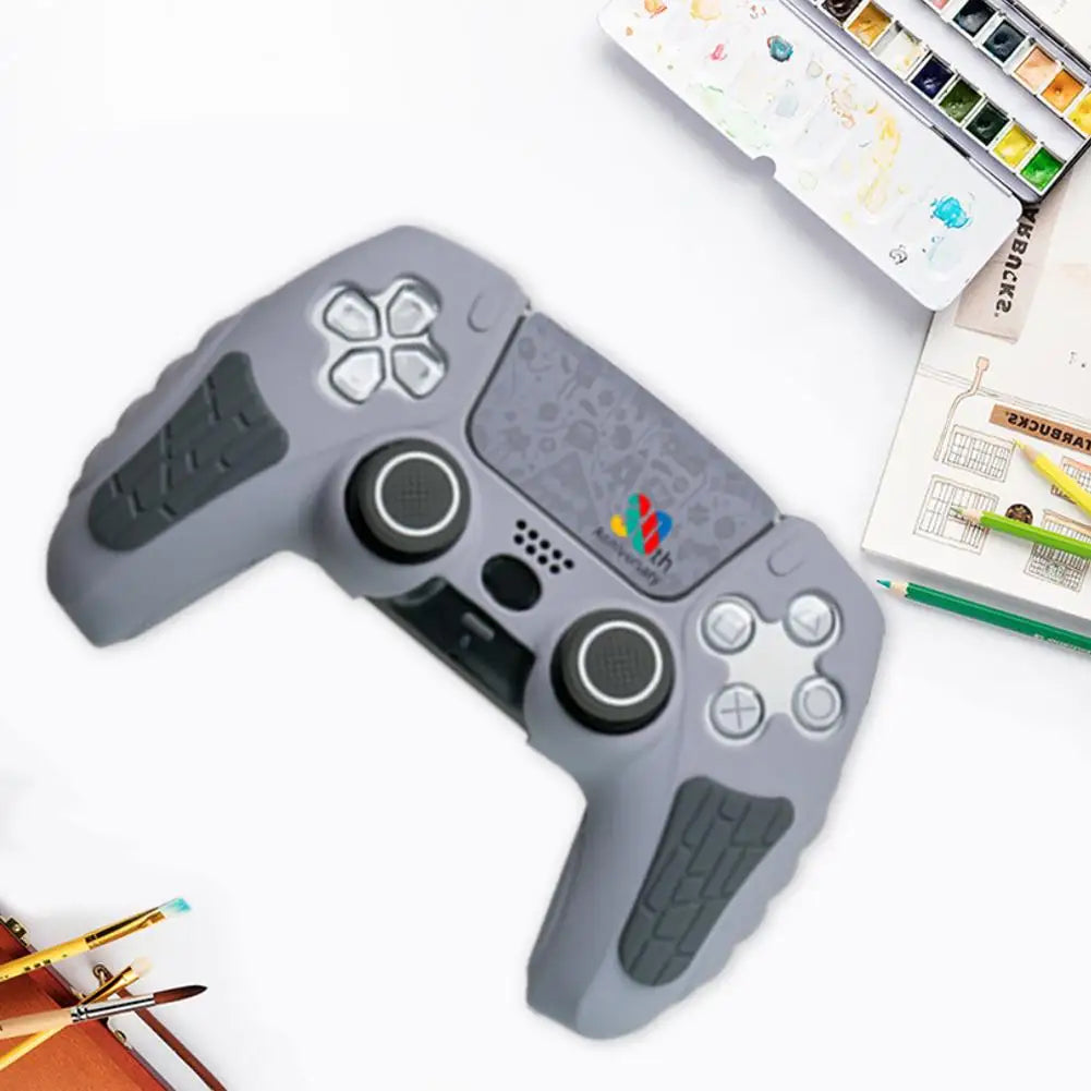 30th Anniversary Limited Edition Controller Silicone Cover For PS5 With Touch Screen Sticker For PlayStation5 Controller Shell - HAMZAKHANSTORE