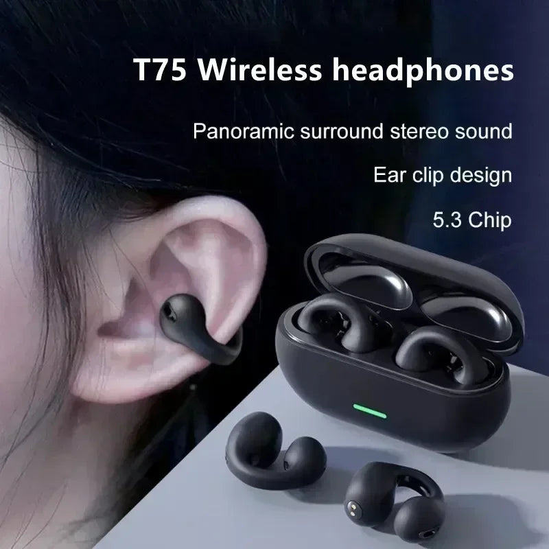 T75 Bone Conduction Wireless Headphones.