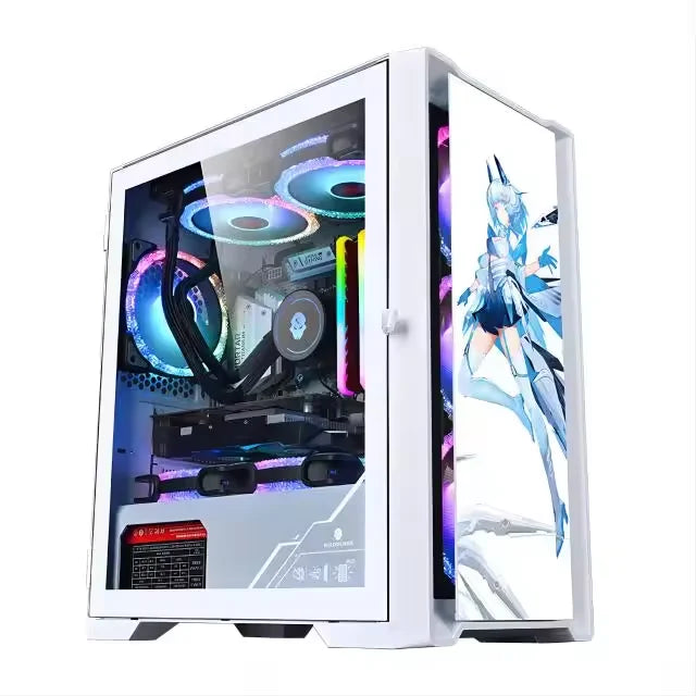 AOTESIER Gaming PC core i7 CPU With 16G RAM 256G SSD HD4600 ATX/ITX/M-ATX full view side panel Temper Glass Front pc gamer - HAMZAKHANSTORE