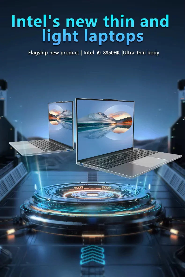 15.6 inch Potrable Laptop Computer Windows 11 Pro Intel Core i9 8950HK Gaming Laptop 16GB RAM 512GB 1/2TB SSD Notebook PC Gamer - HAMZAKHANSTORE