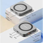 8-IN-1 Magnetic HUB SSD Enclosure Case for M.2 NVMe 10Gbps USB C 3.2 Gen2 PCI-E 100W Charger for iPhone15 Pro MacBook 2230-2280 - HAMZAKHANSTORE