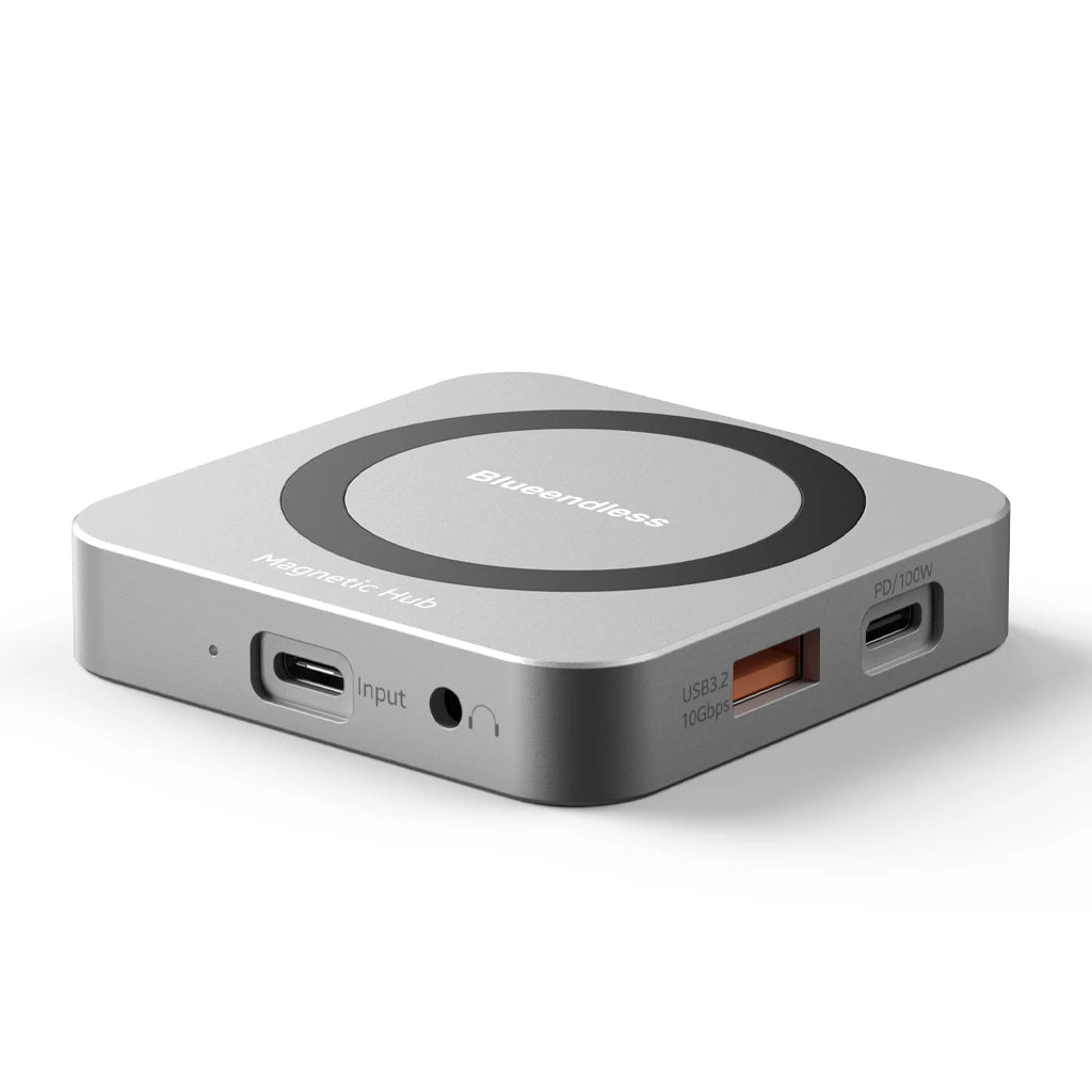 8-IN-1 Magnetic HUB SSD Enclosure Case for M.2 NVMe 10Gbps USB C 3.2 Gen2 PCI-E 100W Charger for iPhone15 Pro MacBook 2230-2280 - HAMZAKHANSTORE