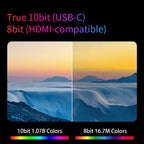 13.3'' 1080p Portable Monitor Samsung Oled Panel 100%DCI-P3 USB-C HDMI-Compatible Travelling Display for PC Laptop Xbox Switch - HAMZAKHANSTORE