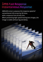 13.3'' 1080p Portable Monitor Samsung Oled Panel 100%DCI-P3 USB-C HDMI-Compatible Travelling Display for PC Laptop Xbox Switch - HAMZAKHANSTORE