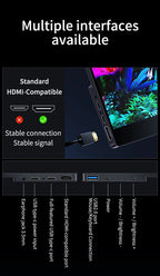 13.3'' 1080p Portable Monitor Samsung Oled Panel 100%DCI-P3 USB-C HDMI-Compatible Travelling Display for PC Laptop Xbox Switch - HAMZAKHANSTORE