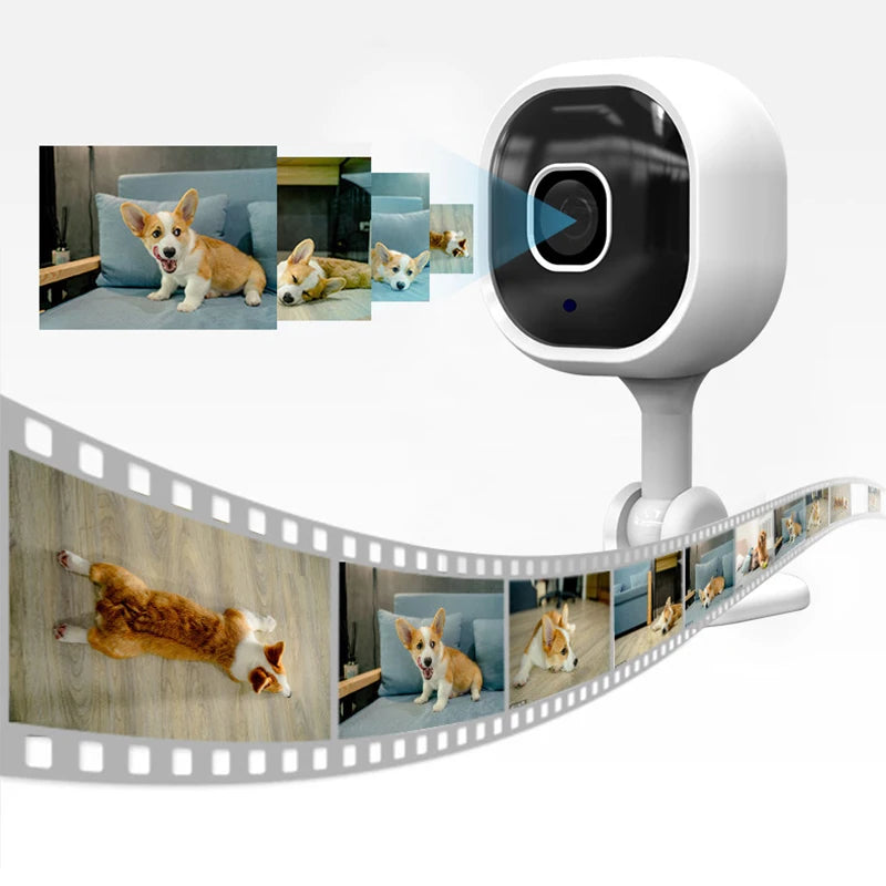 Smart 1080p Wi-Fi Smart Home Security Camera , HD,Real-time APP Alerts, 2-Way Audio, with Motion Tracking for Baby & Pet - HAMZAKHANSTORE