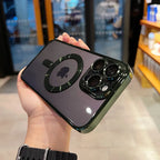 Luxury Magnetic Plating Clear Case For Magsafe Wireless Charging iPhone 11 12 13 14 15 16 17 Pro Max Air Plus Shockproof Cover - HAMZAKHANSTORE