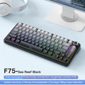 75% Hot Swap Gaming Keyboard Wireless FREEWOL F75 RGB Mechanical Keyboard with Metal Knobs AULA F75 Same Model,Tri-Mode,4000 mAh - HAMZAKHANSTORE