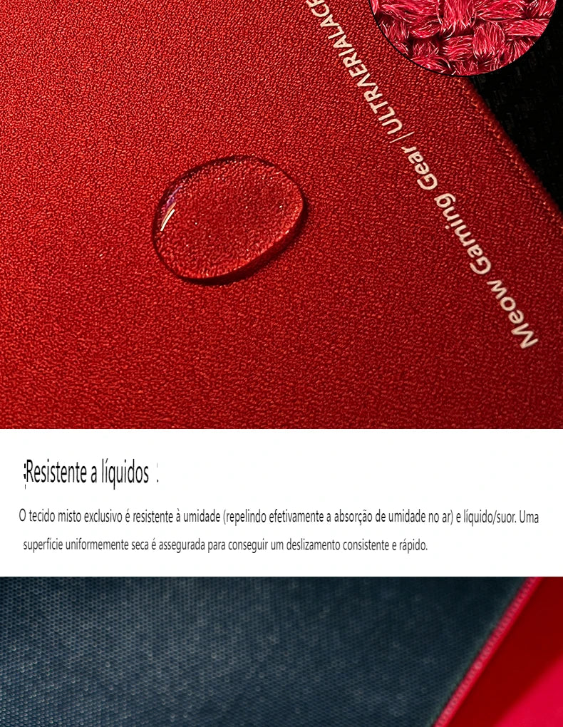 1 Piece Meow Gaming Gear MGG Ultraerialace Ultraaceaim UA Esports Game Mouse Pad Rough Textured Red Large Size Mouse Mat - HAMZAKHANSTORE