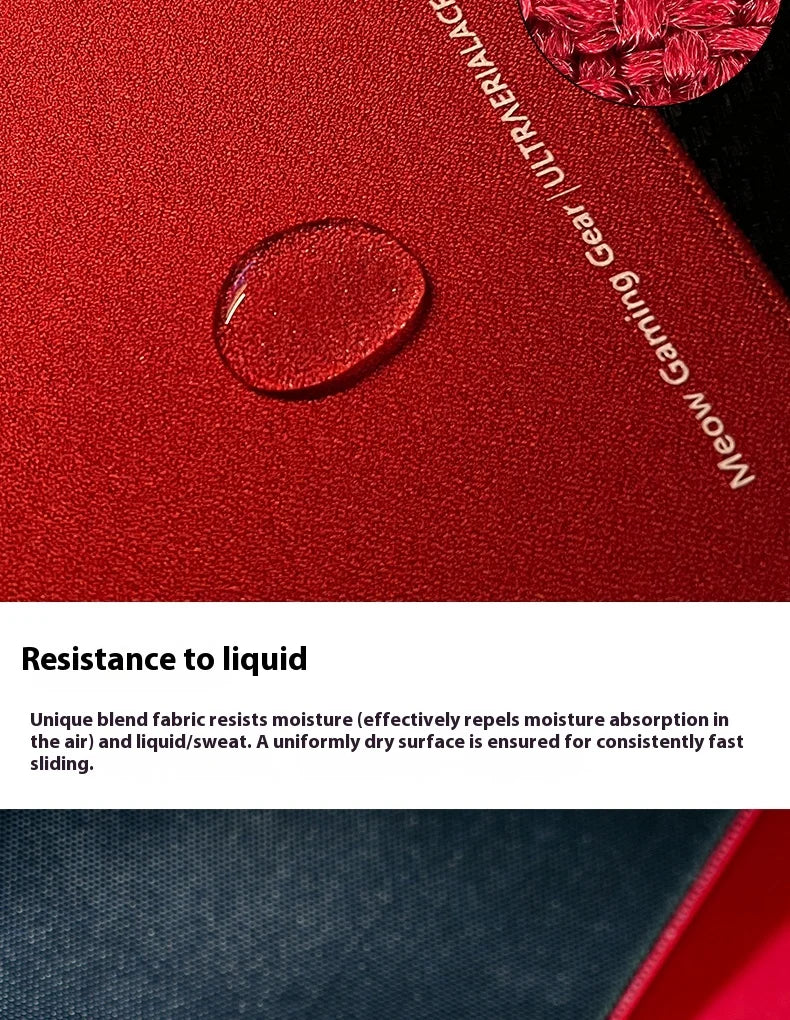 1 Piece Meow Gaming Gear MGG Ultraerialace Ultraaceaim UA Esports Game Mouse Pad Rough Textured Red Large Size Mouse Mat - HAMZAKHANSTORE