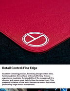 1 Piece Meow Gaming Gear MGG Ultraerialace Ultraaceaim UA Esports Game Mouse Pad Rough Textured Red Large Size Mouse Mat - HAMZAKHANSTORE