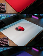 1 Piece Meow Gaming Gear MGG Ultraerialace Ultraaceaim UA Esports Game Mouse Pad Rough Textured Red Large Size Mouse Mat - HAMZAKHANSTORE