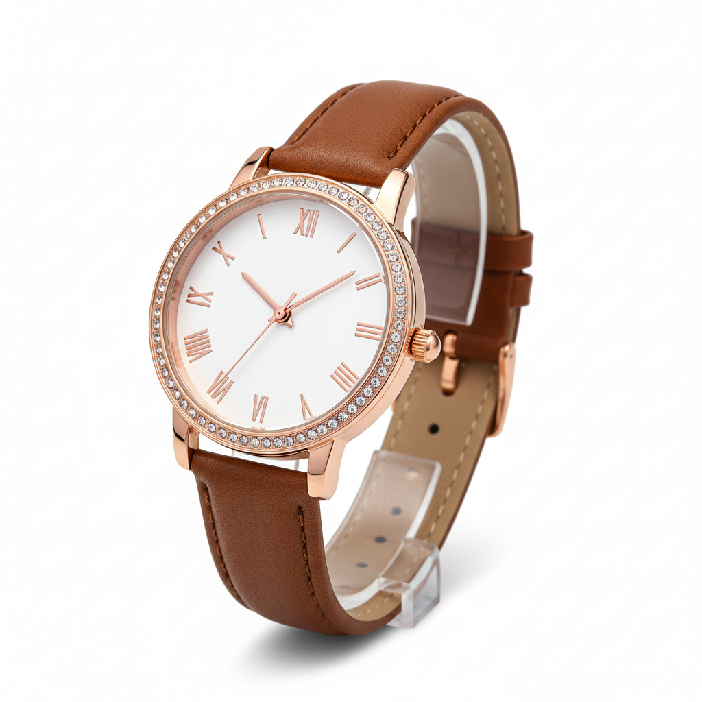 3pcs Elegant Roman Quartz Women's Watches - Faux Leather Strap Gift Set | HAMZAKHANSTORE