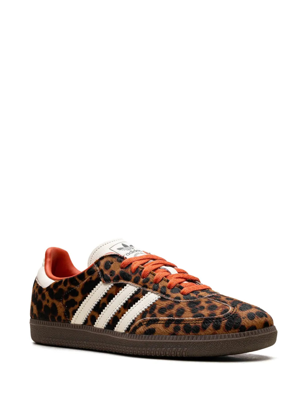 Adidas Samba Og Leopard Print With Orange Laces