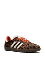 Adidas Samba Og Leopard Print With Orange Laces