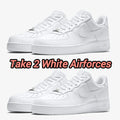 2x Pairs of Nike Airforce 1 Sneaker - White