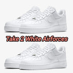 2x Pairs of Nike Airforce 1 Sneaker - White
